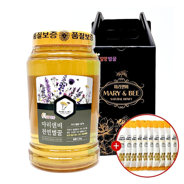마리앤비 야생화 꿀 2.4kg+꿀스틱10개 증정