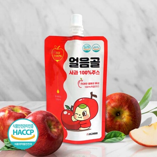 밀양 얼음골 사과주스(뚜껑있음) 120ml*20포 (1박스)